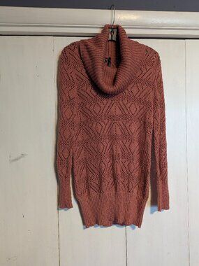 Maurices Cowl Neck Orange Sweater